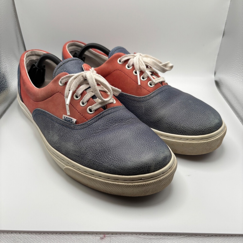 Diemme x Vault By‎ Vans "Era" Red Blue Leather Shoes Men's Size 12 EUC